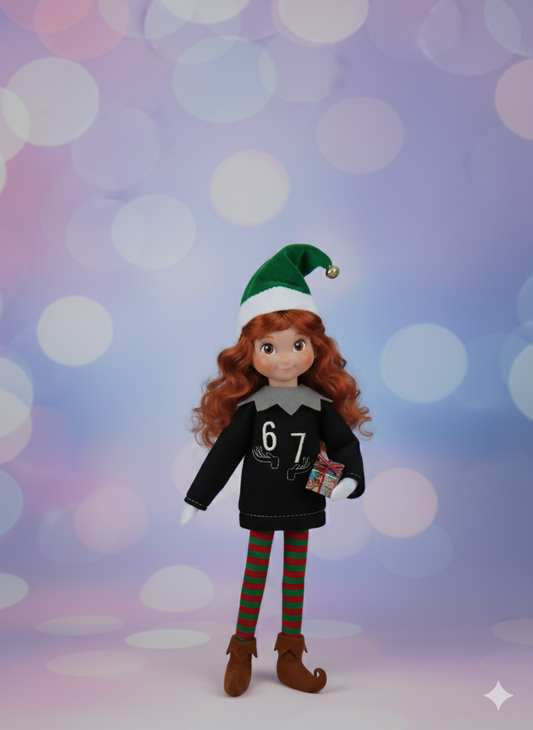 Six Seven Meme Elf Sweater – Funny Trending Elf Outfit