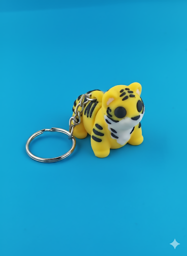 Flexi Tiger Keychain – Articulated Tiger Fidget