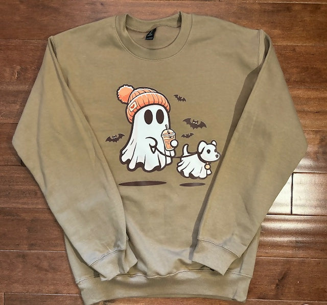 Ghost Walking Dog Sweatshirt
