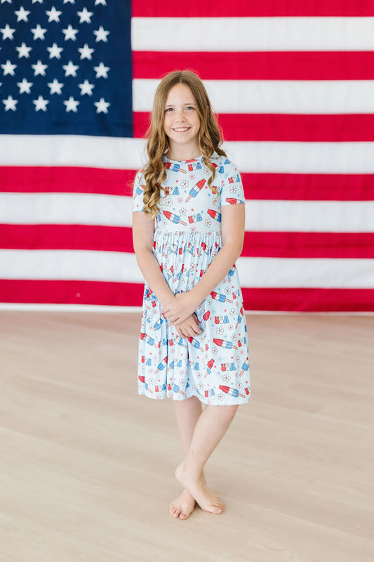 Mila & Rose: Proudly Patriotic Pocket Twirl Dress
