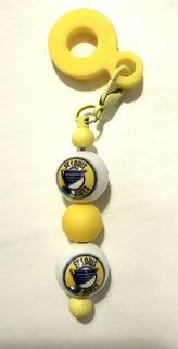 Hockey Fan Straw Charm