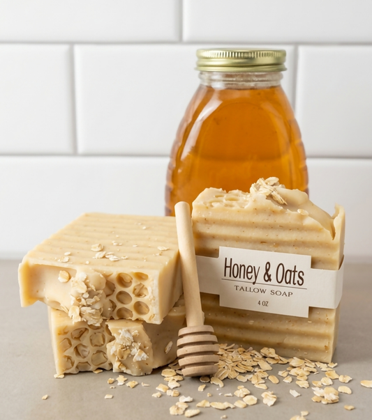 Tallow Soap- Honey & Oats