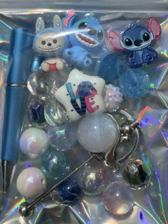 DIY Kit - Pen & Keychain (Blue Characters)