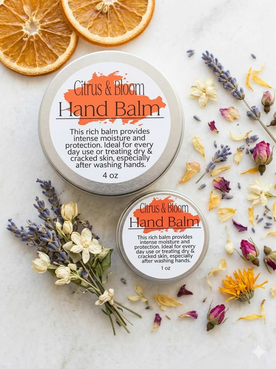 Citrus & Bloom Hand Balm 4oz