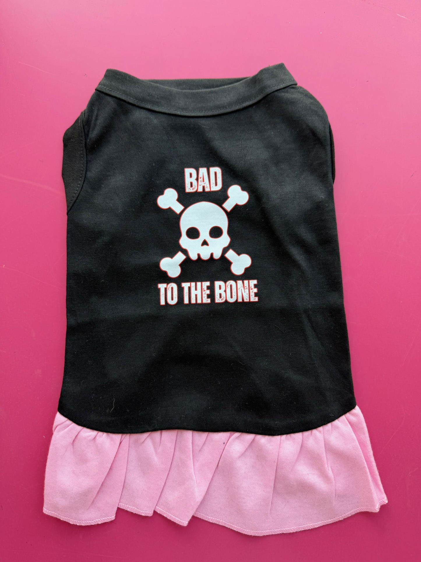 Dog Outfit Dress Bad to the bone