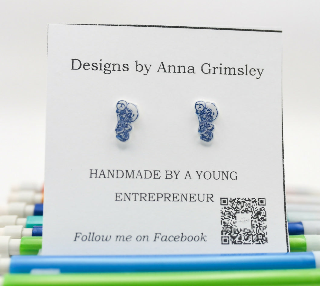 Freeburg Midgets Logo Earrings
