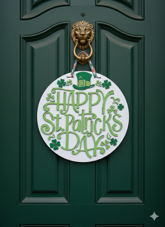 Happy St. Patrick's Day – 3D Layered Door Hanger