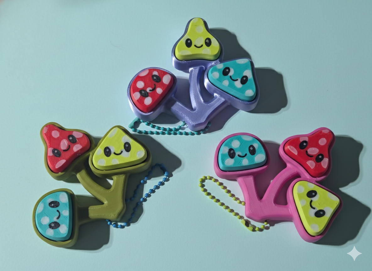 Mushroom Triple Fidget Clicker
