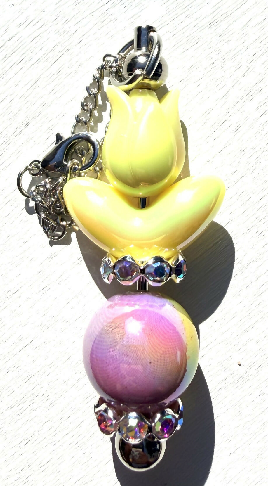 Yellow Tulip Tumbler/Bag Charm