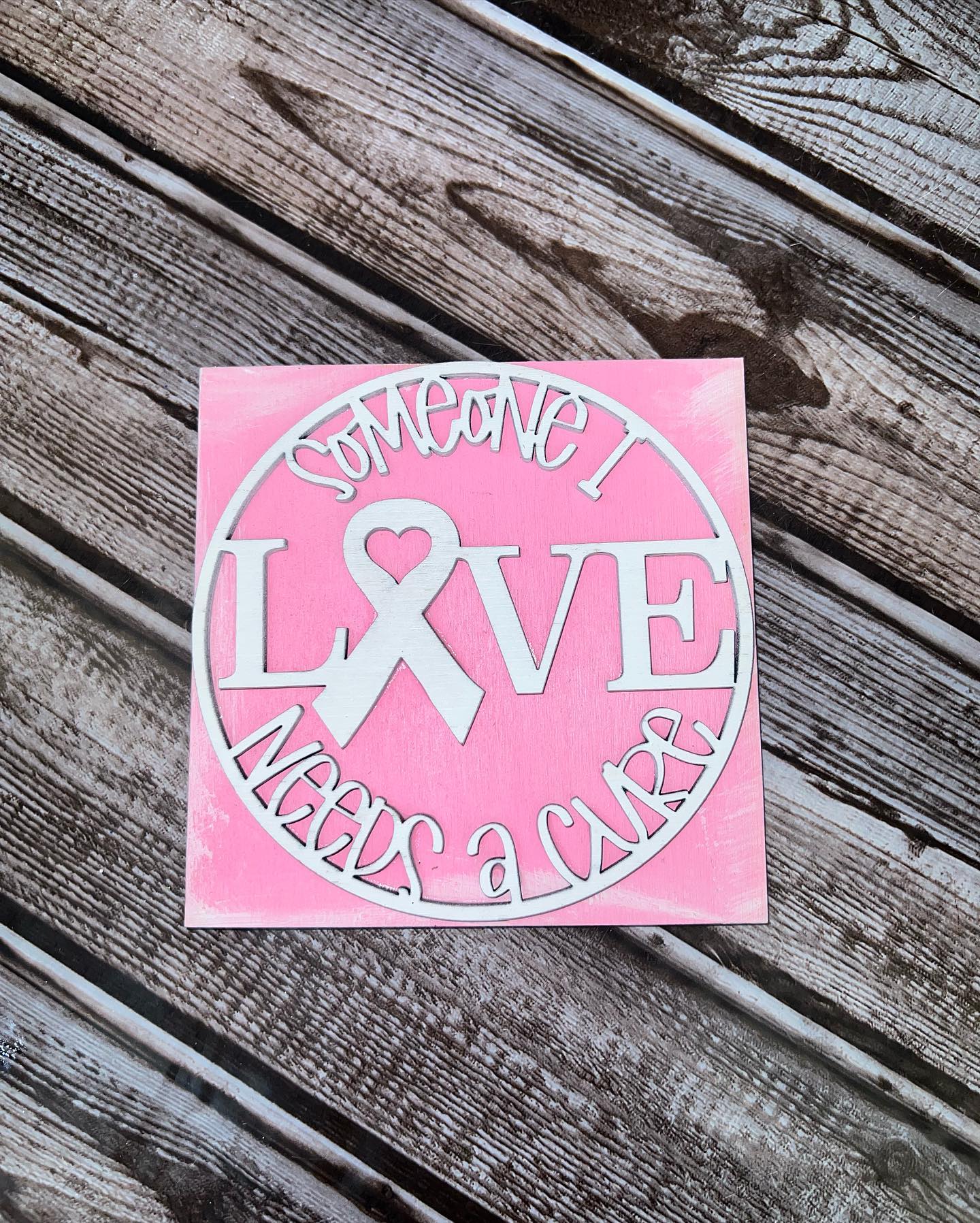 Breast Cancer Awareness Theme Interchangeable Squares
