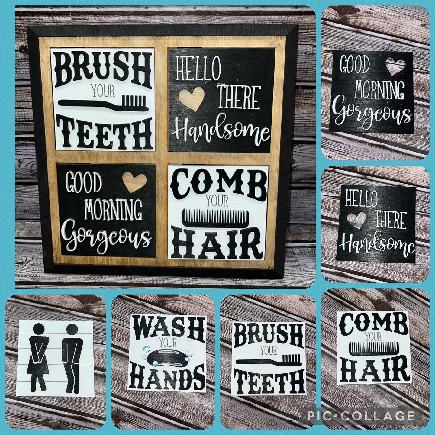 Bathroom Theme Interchangeable Squares