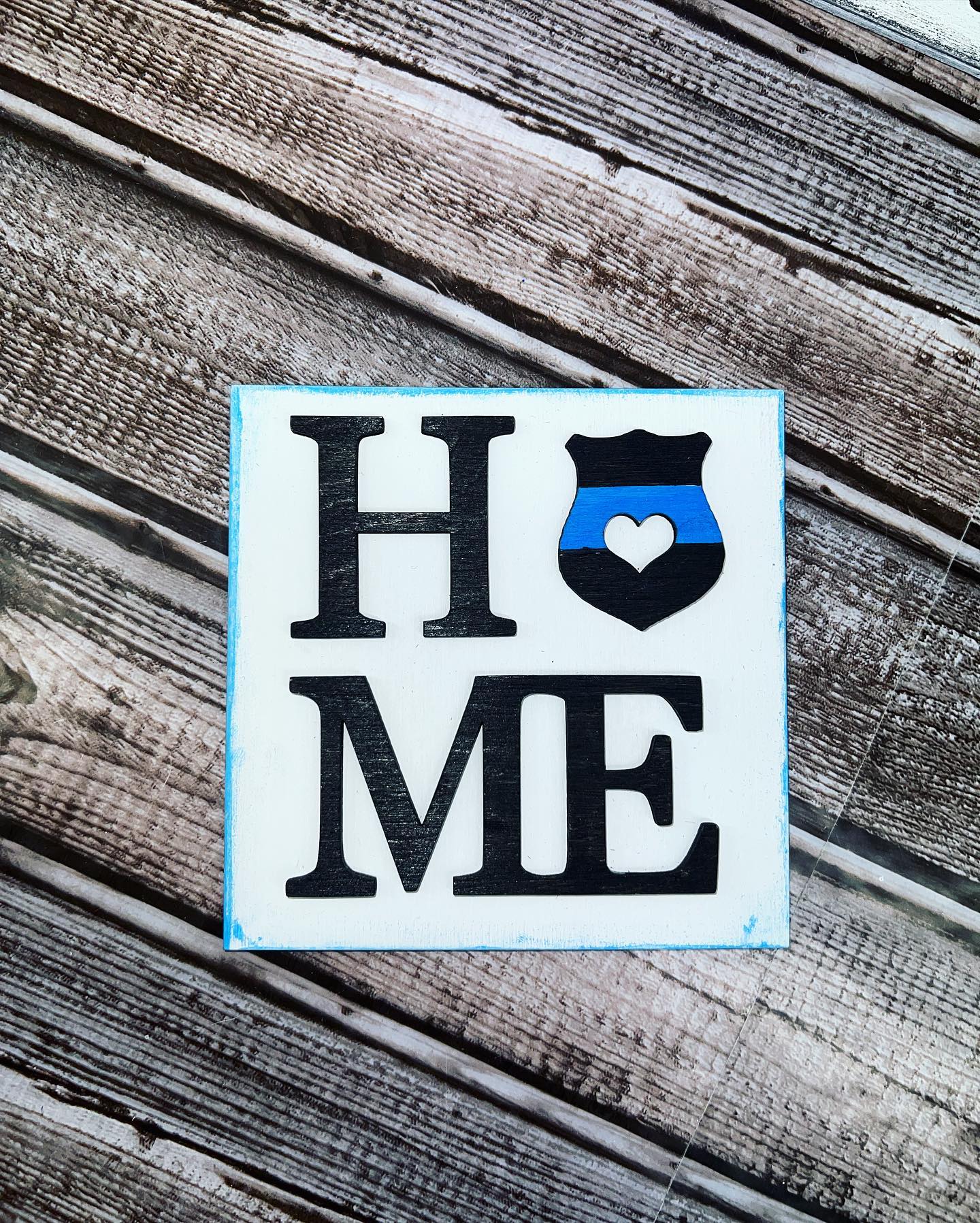 Blue Line Theme Interchangeable squares