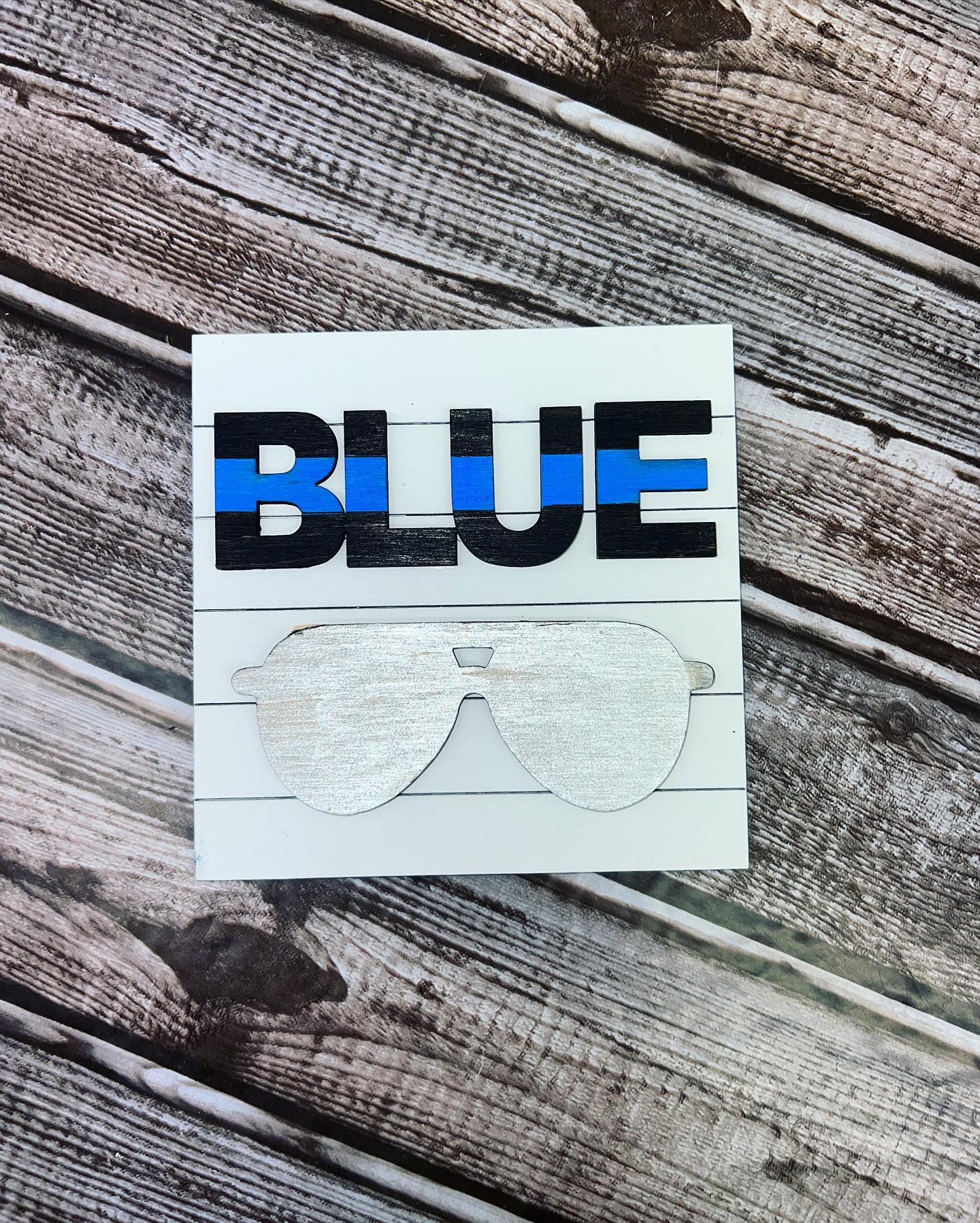 Blue Line Theme Interchangeable squares