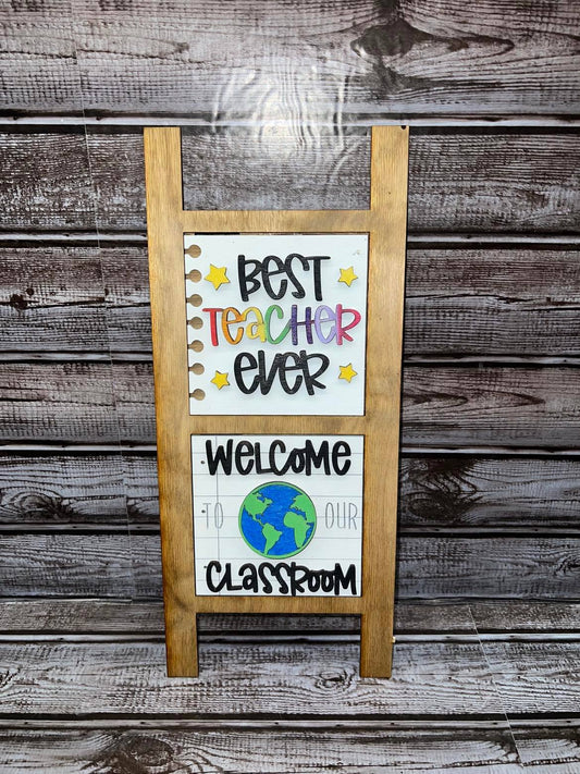 Leaning ladder (2) Interchangeable frame