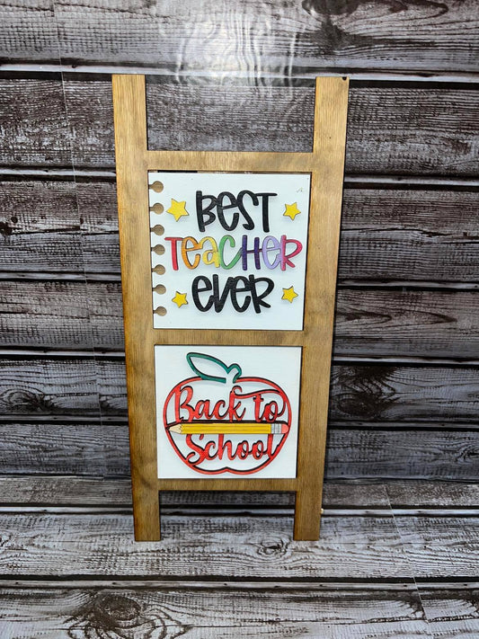 Leaning ladder (2) Interchangeable frame