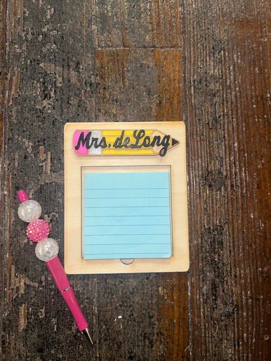 Teacher Post It Note Holder