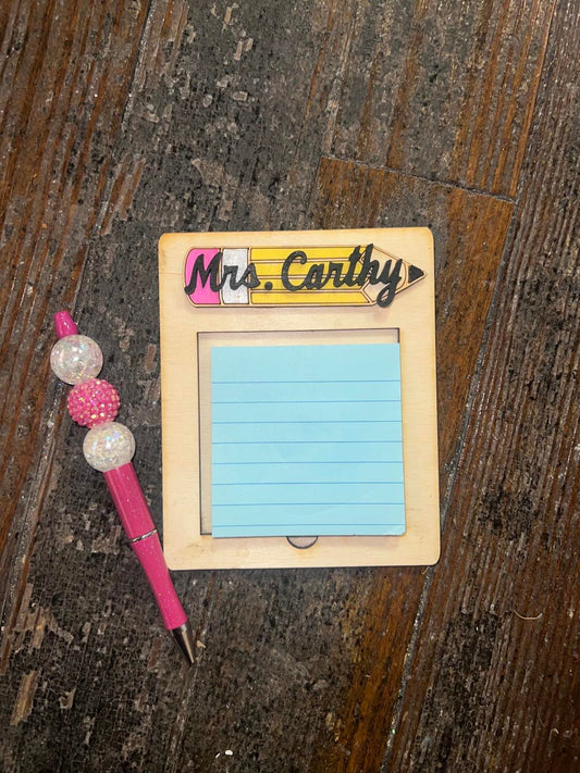 Teacher Post It Note Holder
