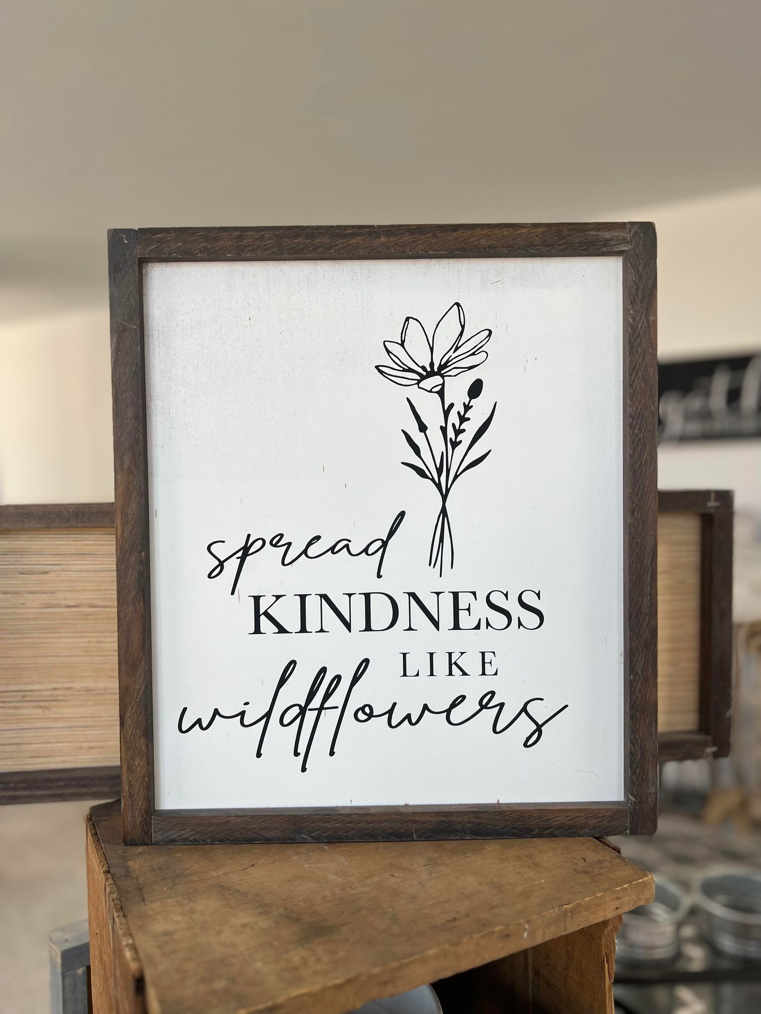 Spread Kindness Sign sawdust.n.glitter