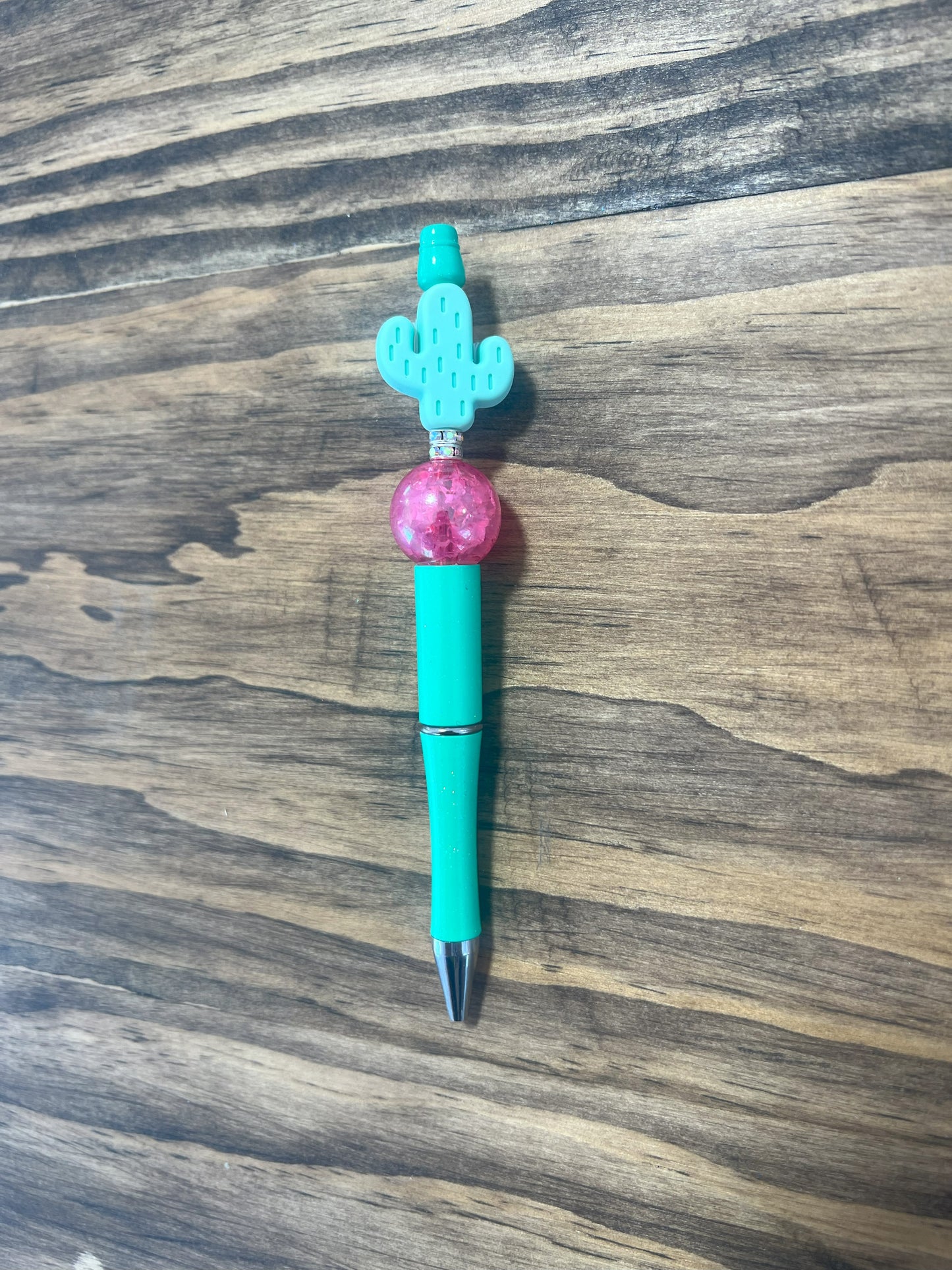 Cactus Silicon Beaded Pens