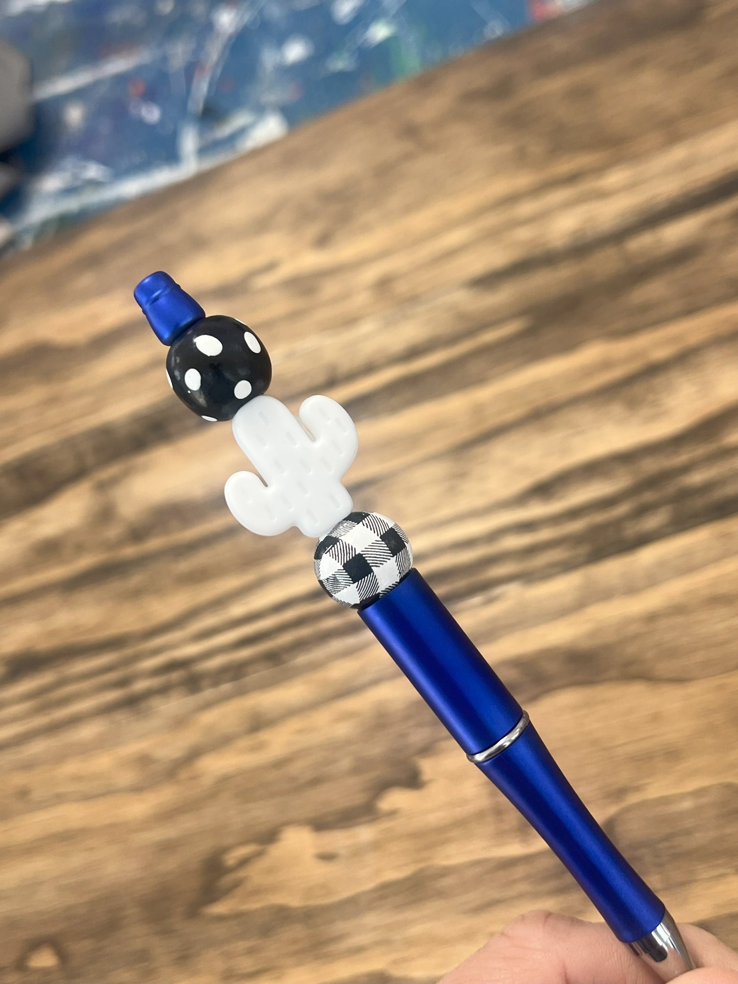 Cactus Silicon Beaded Pens