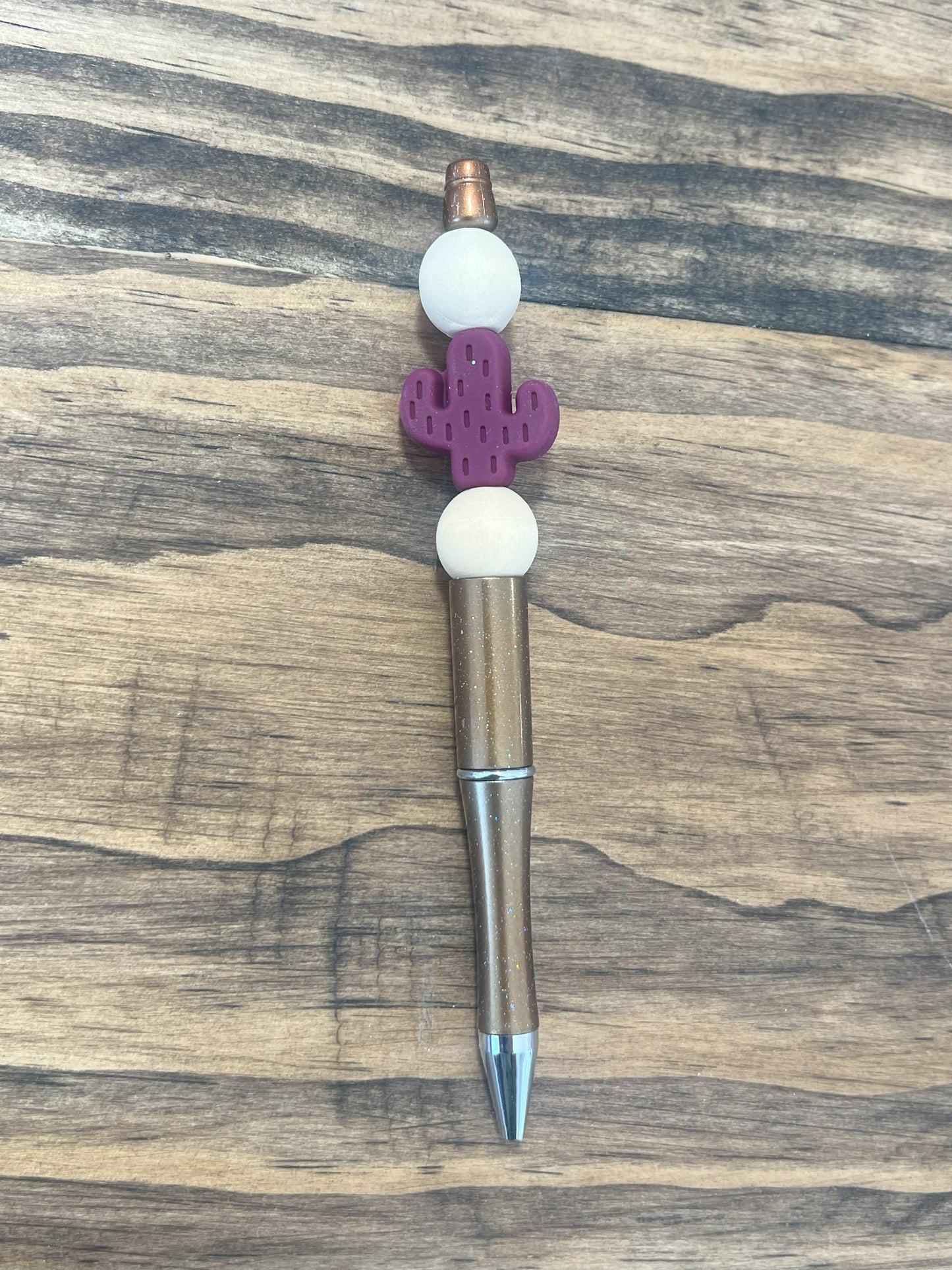 Cactus Silicon Beaded Pens