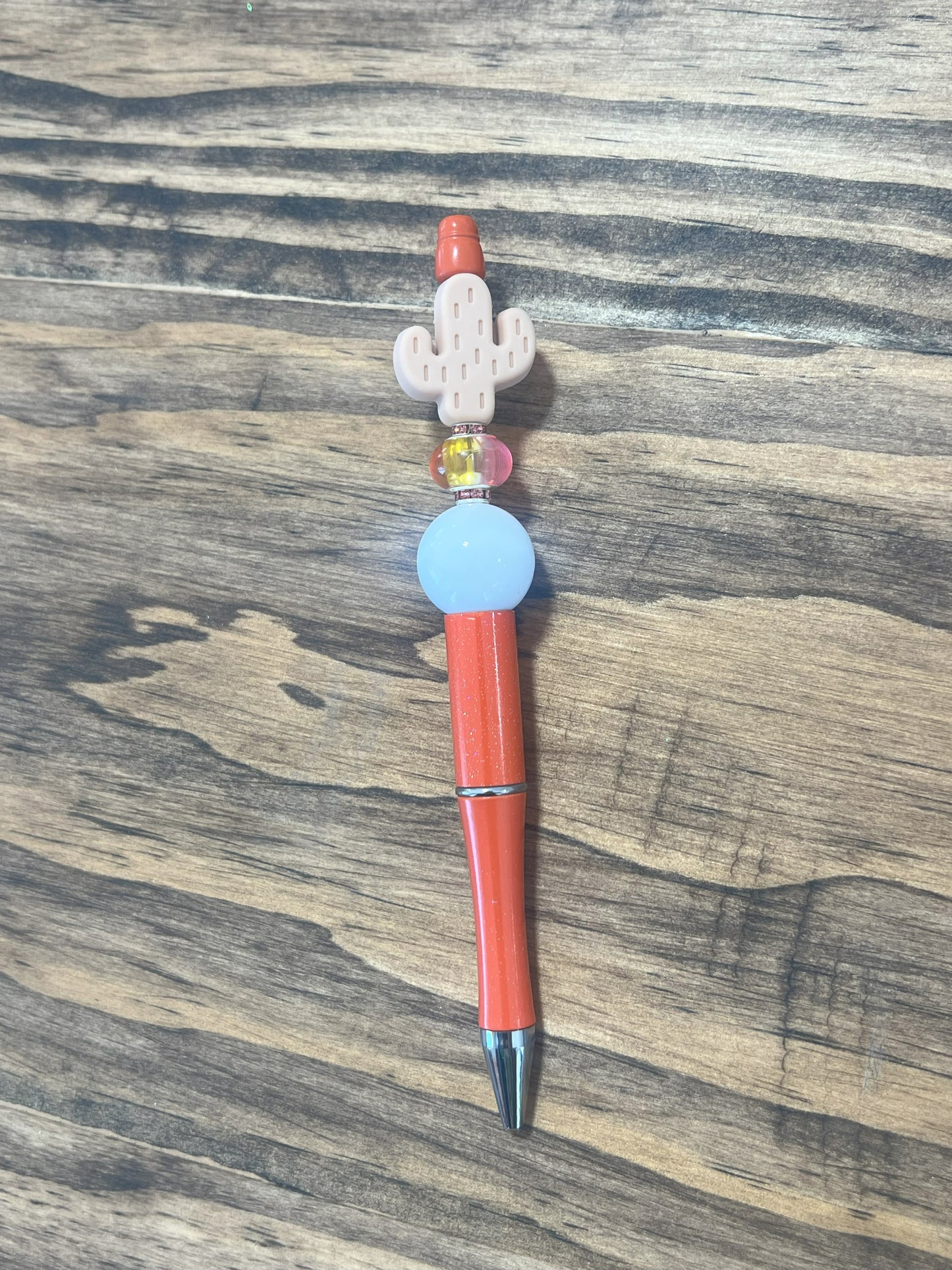 Cactus Silicon Beaded Pens