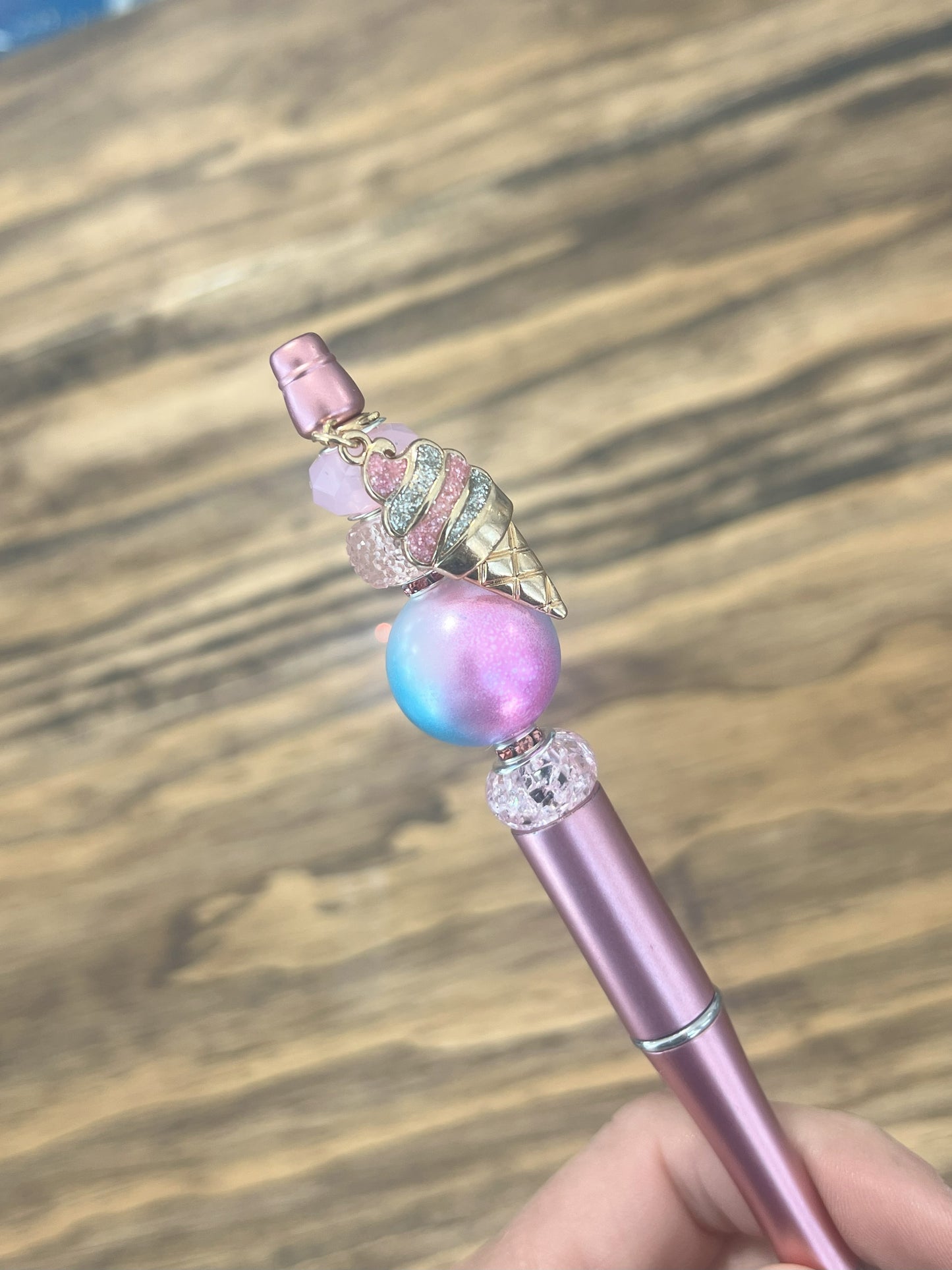 Ice Cream Charm Beaded Pen