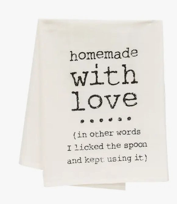 Homemade with Love Dish Towel