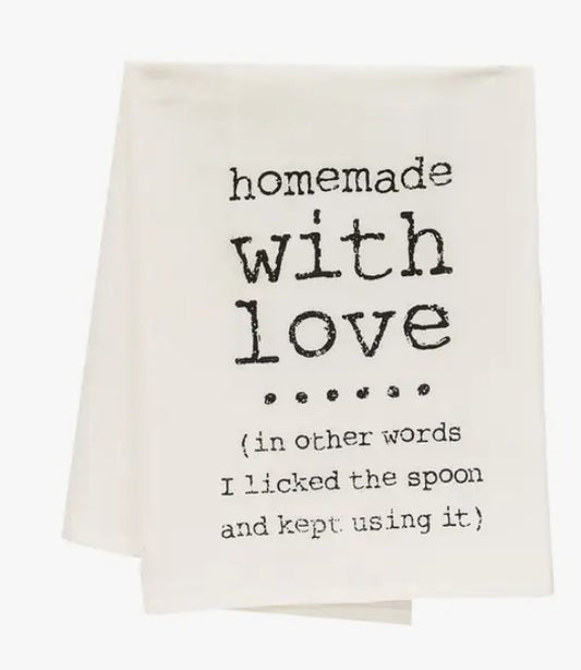 Homemade with Love Dish Towel