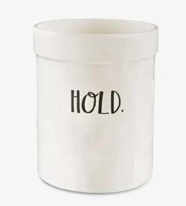 Rae Dunn Stem Print Hold Utensil Crock