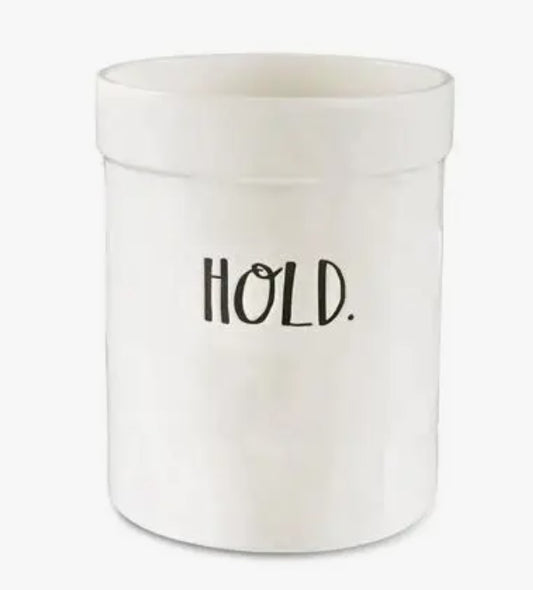 Rae Dunn Stem Print Hold Utensil Crock