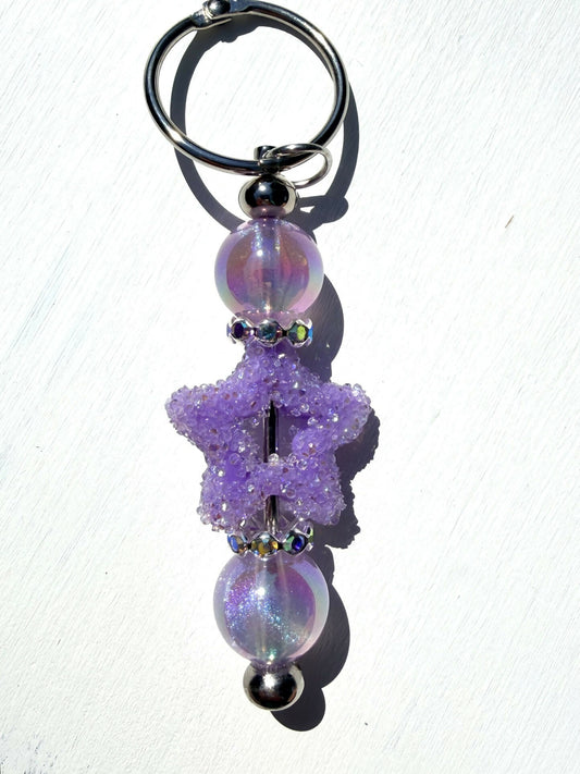 Sugared Star Keychain