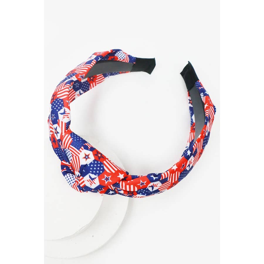 American Patriotic Twisted  Headband