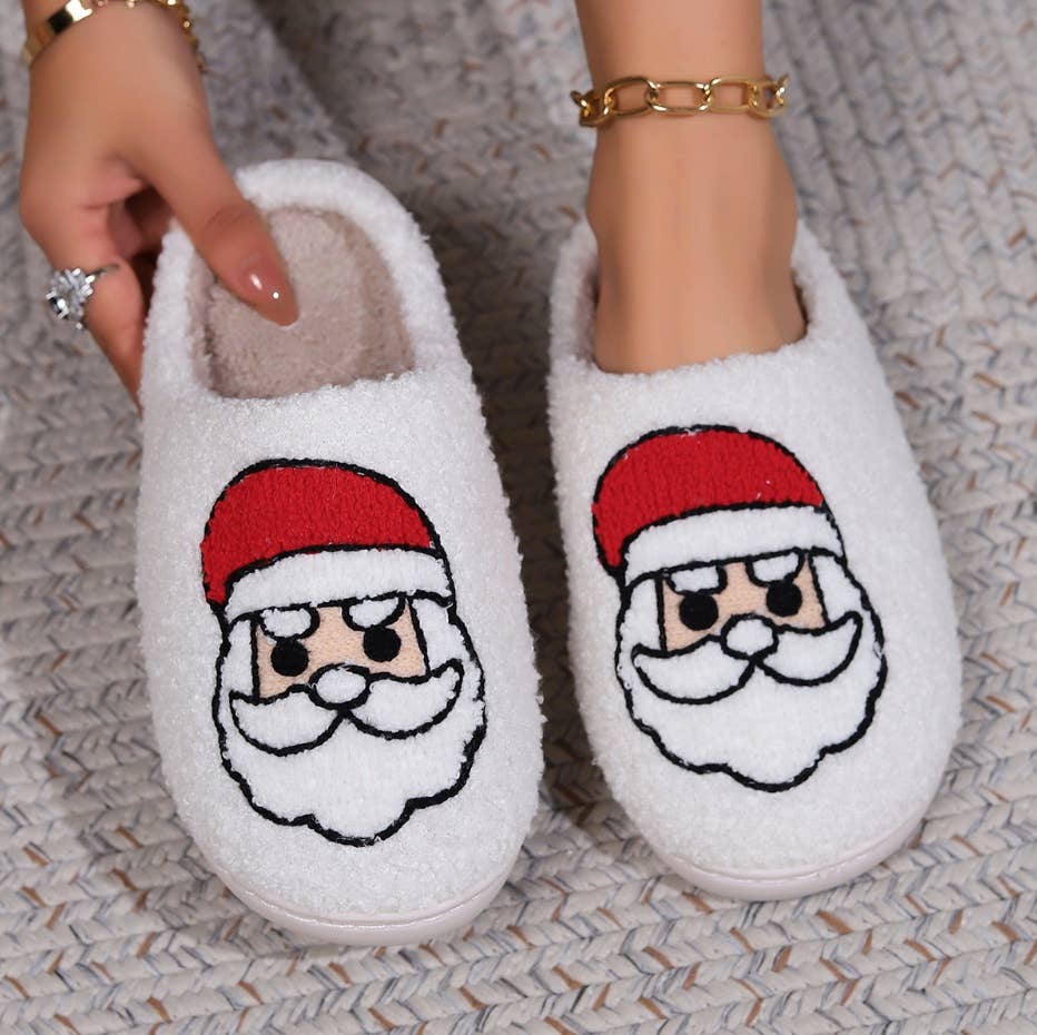 Cozy Christmas Holiday Pattern Slippers