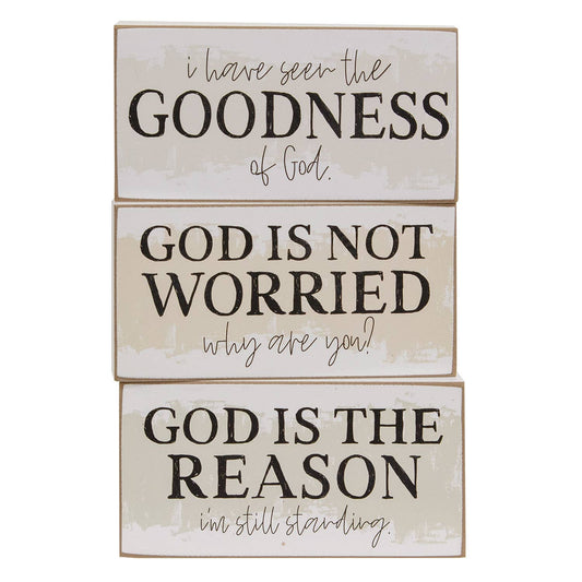 Scripture Wooden Block Signs