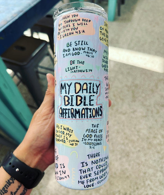 Bible Affirmations Tumbler