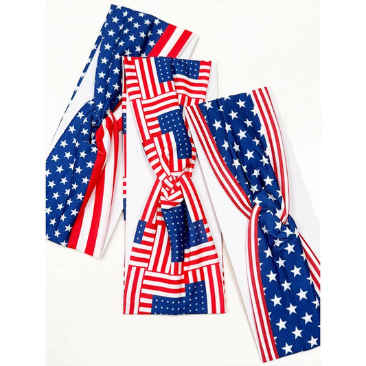 American Patriotic Twisted  Head wrap