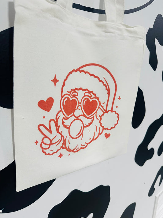 Sassy Santa tote