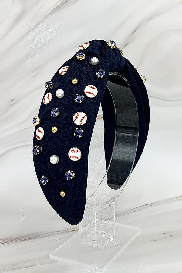 Baseball Knot Headband