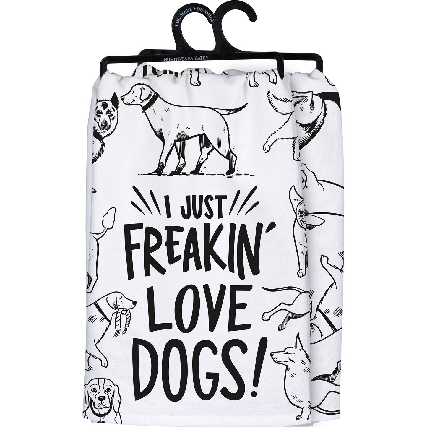 Freakin' Love Dogs Kitchen Towel