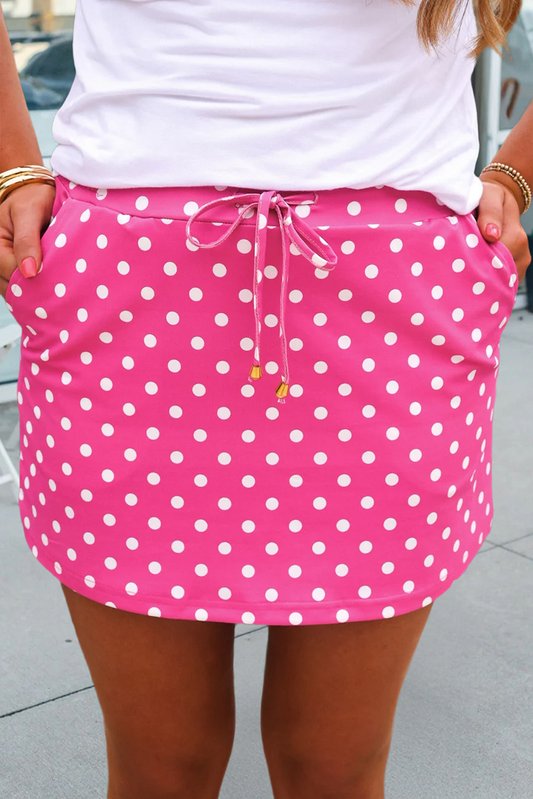 Pretty in Pink Polka Dot Skort