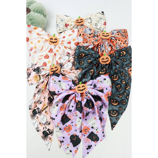 Halloween Satin Hair Bow