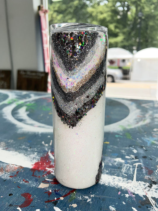 Dark Grey Geode Tumbler