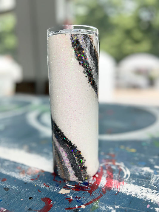 Dark Grey Geode Tumbler