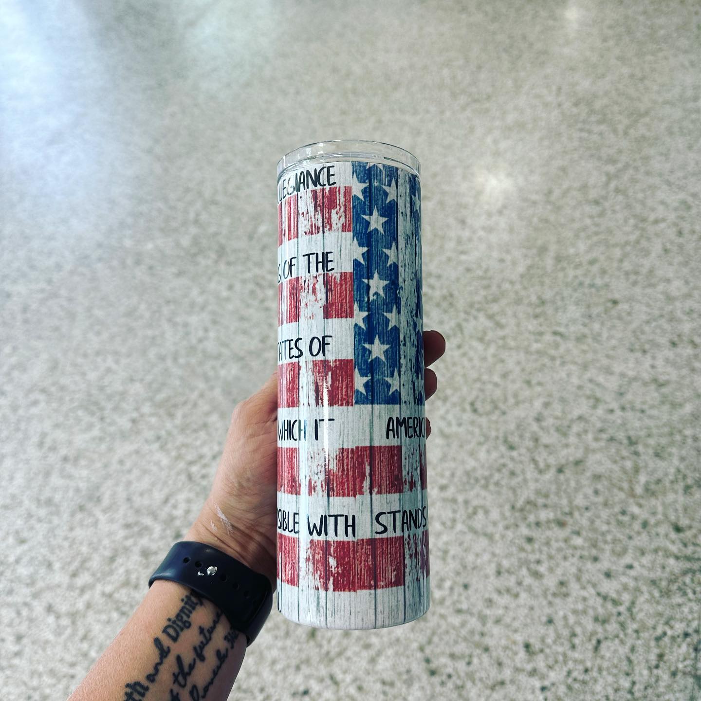 Pledge Of Allegiance Tumbler