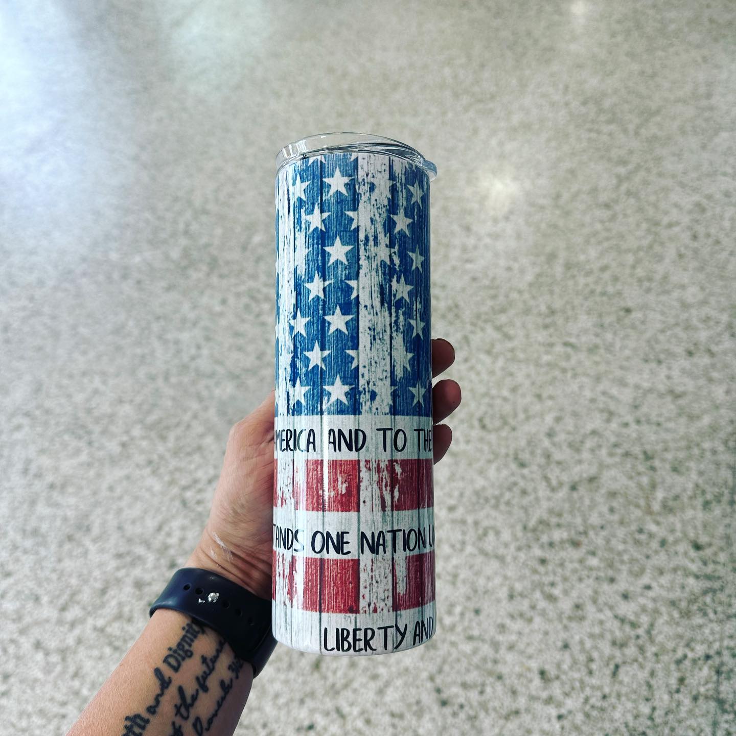 Pledge Of Allegiance Tumbler