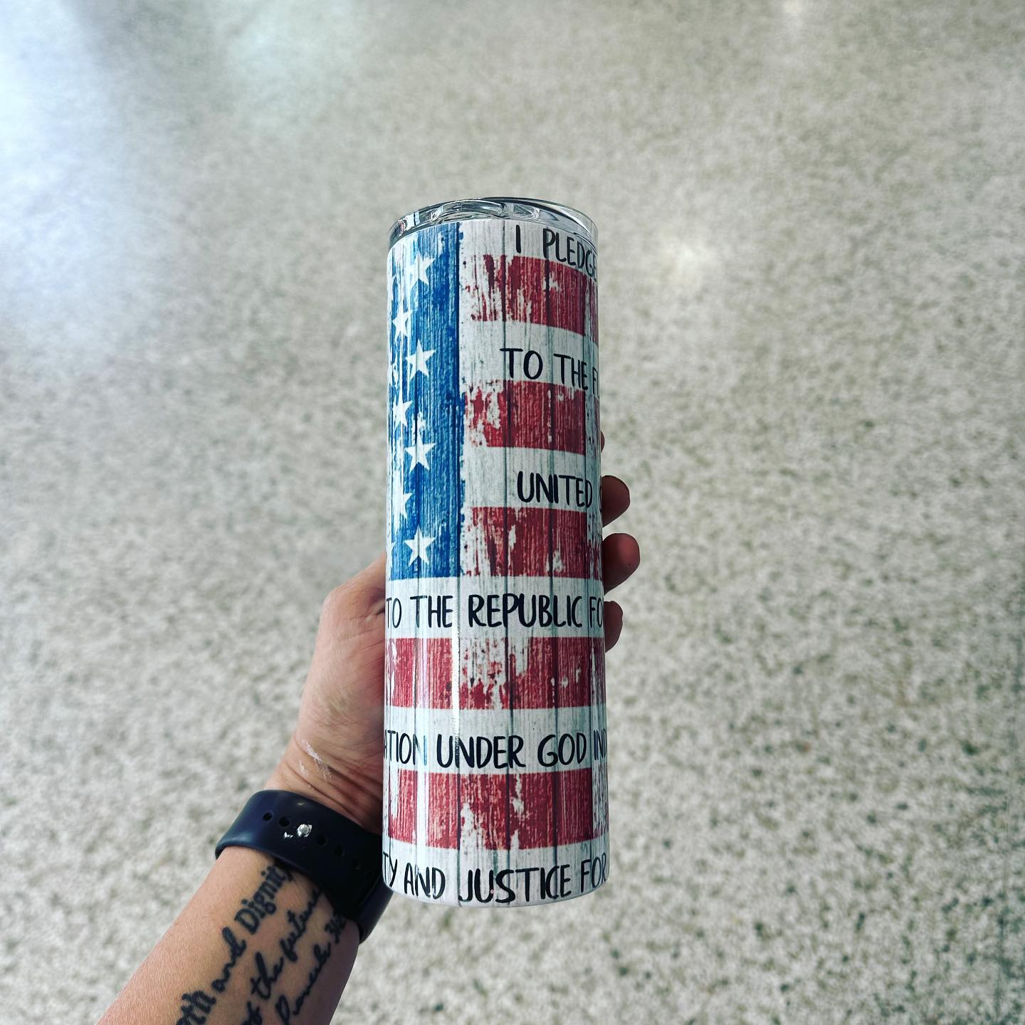 Pledge Of Allegiance Tumbler