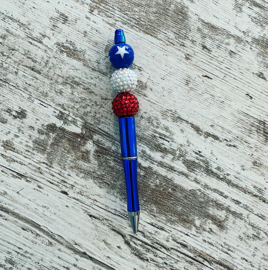 Patriotic Beaded Pen