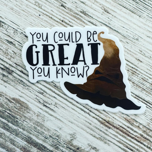 You can be great hat Sticker