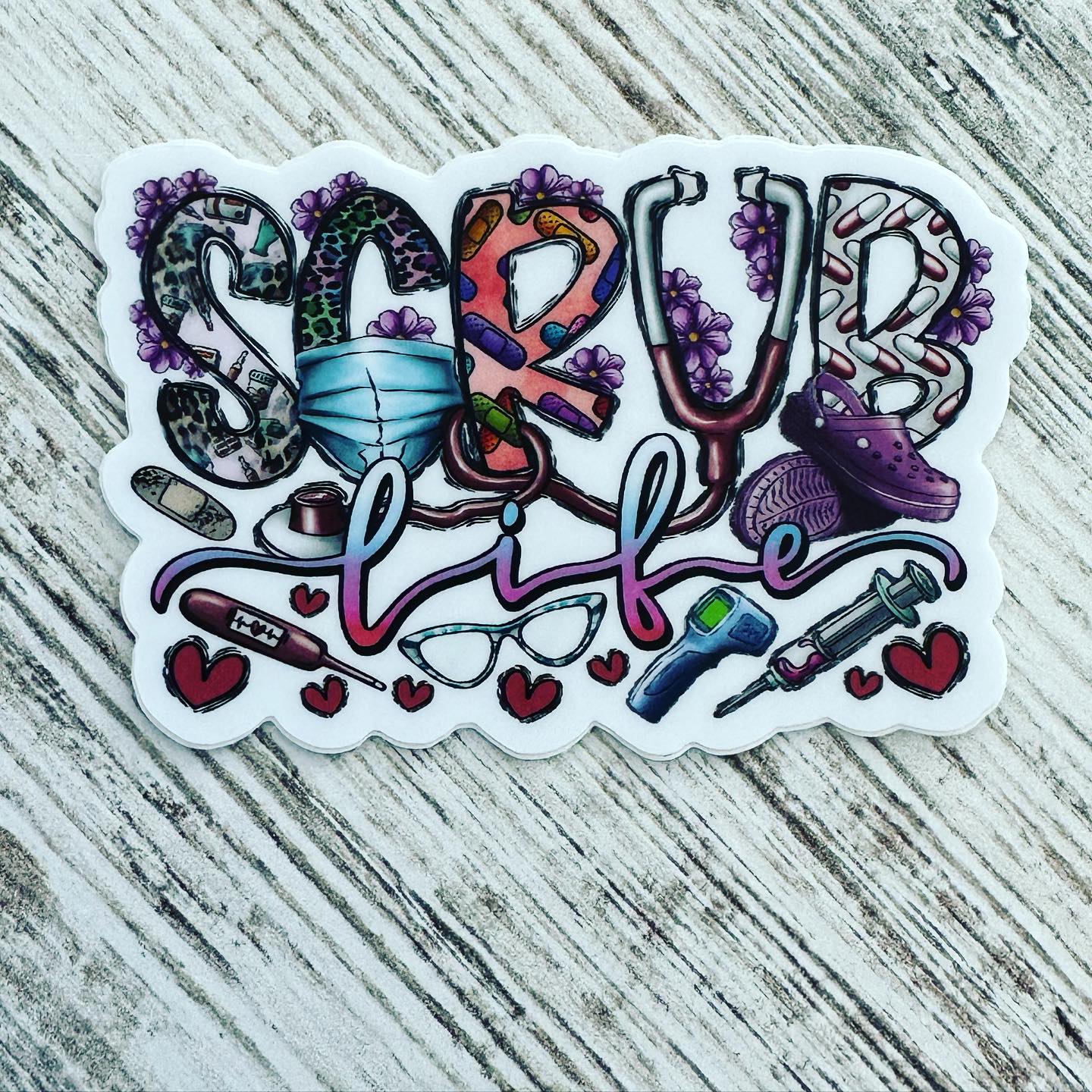 Scrub Life Sticker